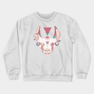 Weird Serpent Tongue Cat With Third Eye Crewneck Sweatshirt